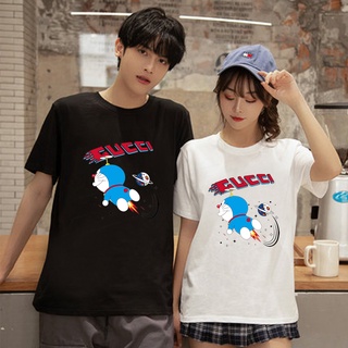 Doraemon manga corta hombres mujeres pareja desgaste camiseta pareja ropa 5777