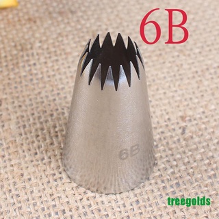 Treegolds - boquilla para glaseado de acero inoxidable (6B), diseño de pasteles