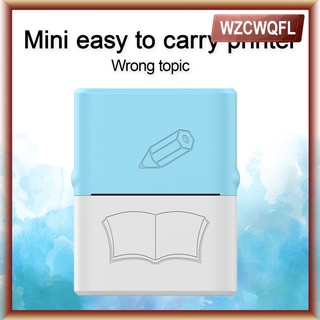 Wzcwqfl Mini impresora De bolsillo con estampado instantáneo/Smart phone Portátil Para trabajo/Etiqueta/Memo diario/Qr Codes (5)