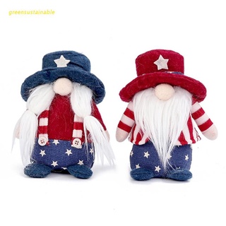 sus patriotic veterans day tomte gnome decoraciones hechas a mano estrellas peluche adornos suecos 4 de julio regalo
