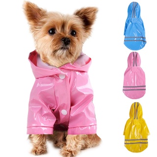 TRUEIDEA Pet Supplies Pet Jumpsuit Jacket Sunscreen Hoody Dog Raincoats Outdoor Clothes Waterproof Reflective Breathable PU/Multicolor (8)