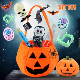 Kicae juguete juguete De calabaza regalo Para niños Halloween set De juguete De calavera