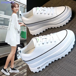Zapatos blancos De verano Para mujer 2021 con suela gruesa/zapatos De Plataforma Para Primavera y otoño
