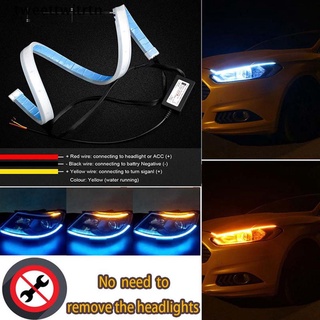 Tweettwitrtn 2 piezas Tira De luces Led flexible Drl con 30 cm Para coche