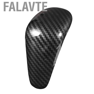 Falavte Carbon Fiber Style Non-Slip Dust Proof Car Gear Shift Knob Cover Fit for Audi A7 15-18