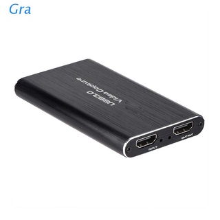 Gra USB3.0 4K HDMI-compatible Video Capture HDMI-compatible to USB Video Capture Card Dongle Live Stream Broadcast Device