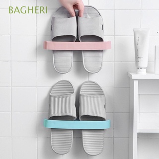 bagheri organizador de zapatos autoadhesivo montado en la pared zapatero zapatillas percha toalla ahorro de espacio estante colgante soportes familiares caja de almacenamiento/multicolor (1)
