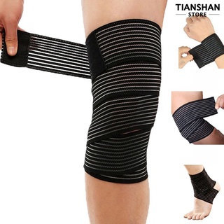 Tianshanstore 1 pieza elástica transpirable deportiva muñeca tobillo codo pantorrilla brazo banda soporte soporte