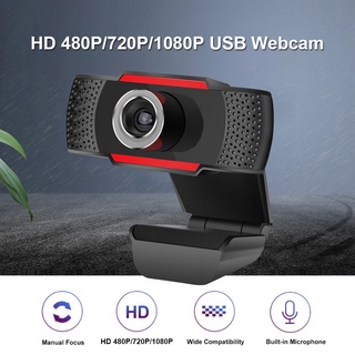 •IDO•High-End T2 HD 480P 720P 1080P Web Camera with Microphone + Mini Tripod USB Webcam✔