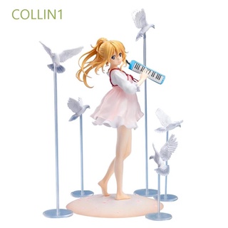 COLLIN1 Japanese Figurine Gong Yuan Xun Car Decoration Kaori Miyazono April is your lie Anime Collectible Model Toys Girl figure PVC Liggen In April Action Figure