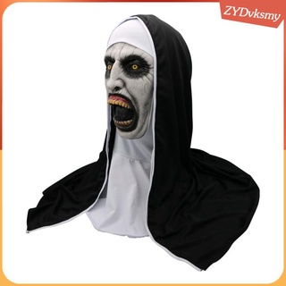 1set creepy the nun máscara capucha cabeza completa halloween disfraz truco