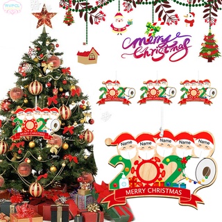 2020 personalizado sobrevivido decoración familiar árbol de navidad adorno en cuarentena DIY año
