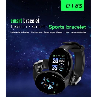 Reloj inteligente D18 Wrist con monitor de ritmo cardíaco/presión arterial/a prueba de agua Oxygen para Android/iOS (7)