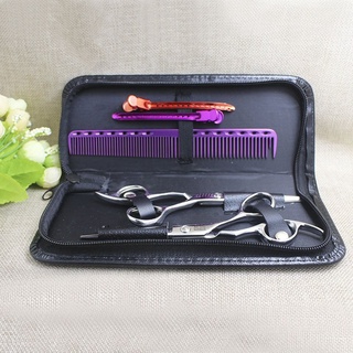 herramienta de peluquería tijeras de acero inoxidable bolsa de almacenamiento para 2 tijeras de pelo