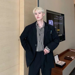 Estilo de Hong Kong y camisa de hombre guapo de Hong Kong con drapeado de manga larga (4)