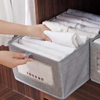 Estilo japonés armario de tela no tejida caja de almacenamiento de ropa hogar acabado caja de almacenamiento plegable caja de almacenamiento