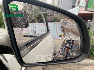 2pcs espejo retrovisor de coche película protectora espejo de coche ventana transparente película anti deslumbrante impermeable impermeable anti niebla coche pegatina (4)