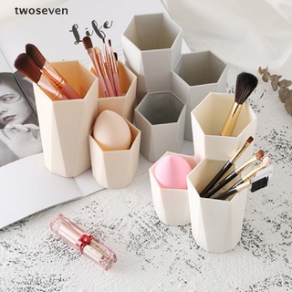 [twoseven] 1pc cordones cosméticos maquillaje cepillo caja de almacenamiento organizador de mesa maquillaje nuevo [twoseven] (1)