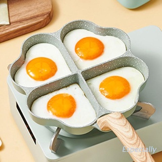 Esp Creative huevos antiadherentes panqueques filete sartén en forma de corazón fácil de limpiar huevos cocina