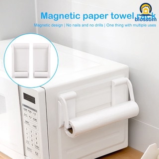 Ajustable rollo magnético titular de pañuelos sin punzón multifuncional estante de toallas montado en la pared estante colgante para cocina