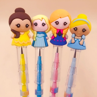 4 pzas lápices de Princesa para niños/niñas