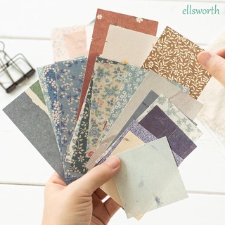 Ellsworth Vintage Scrapbook papel de viaje diario de dibujo suministros de diario pegatinas de Scrapbooking estampación de papel artesanal 60/360 hojas de papel de papelería decorativo