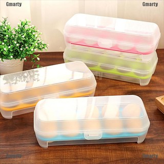 gmarty - caja de almacenamiento de huevos de plástico para nevera y congelador, huevos para nevera