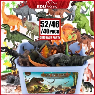 Realistas juguetes de dinosaurio jurásico para niños niños Mainan Budak: Jumbo Box juego conjunto con escena de juego accesorios fiesta dinosaurio favores Mainan Budak Perempuan