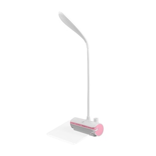 lámpara de mesa portátil flexible usb recargable con tablero de mensajes