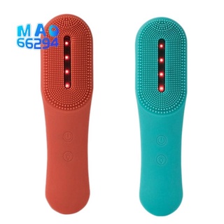 Silicone Face Cleansing Brush Electric Facial Cleanser Cleansing Skin Deep Washing Massage Brush Cyan