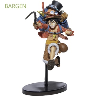 BARGEN Ornaments Monkey D Luffy Figure Miniature Three Brothers Figure Action Figure Toys Luffy Figurines Portgas D Ace Sabo Anime Model Collection Dolls
