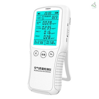 detector digital portátil de formaldehído multifuncional higrothermograph pm2.5/pm10 probador de calidad del aire monitor analizador de aire