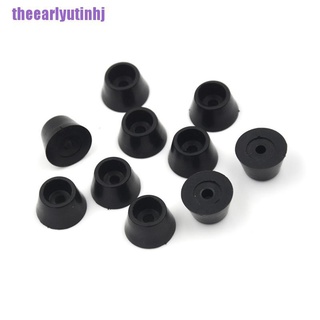 [ear] 10 piezas de goma negra redonda para gabinete de instrumentos, patas, pie, almohadillas circulares