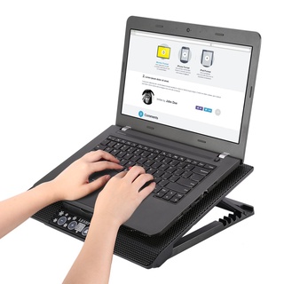 [8/24] 6 big fan usb interfaz enfriador ajustable velocidad notebook almohadillas de refrigeración radiador