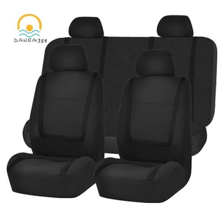 Fundas de asiento para coche, sedán, furgoneta, Universal, color negro