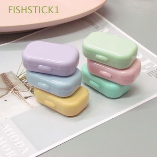Fishstick1 contenedor/Lente De contacto Portátil con espejo/multicolor/color Pastel/Lente De contacto