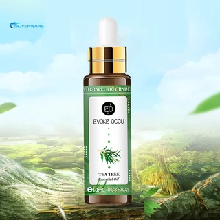 stock 10ml aceite esencial de árbol de té eliminación de olores alivio del estrés ingredientes naturales aceites de fragancia de plantas con gotero
