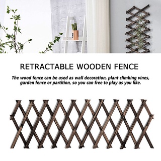 valla de madera duradera retráctil planta escalada marco rejillas decoración de flores (1)