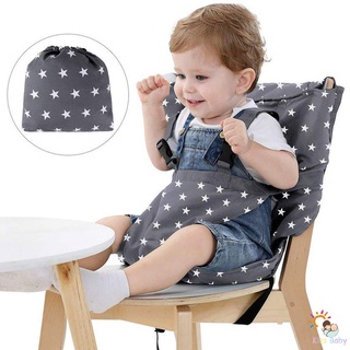[beso] Silla infantil plegable lavable para niños, cinturón de seguridad para comedor