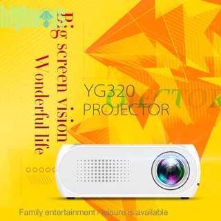 Yg320 LED Mini proyector 1080P HDMI compatible USB mm Audio TF reproductor de vídeo multimedia (1)