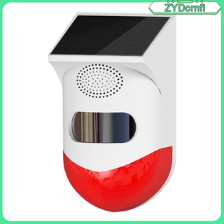 Waterproof Solar Alarm Infrared Motion Sensor Detector Sound Alarm System (9)