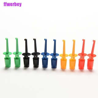 [ffwerbey] nuevo multi-color 10 piezas mini gancho de prueba clip de prueba sonda de prueba smd grabber