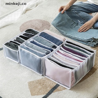 min jeans compartimento caja de almacenamiento armario ropa calcetines cajón de malla caja de partición. (1)