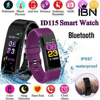 [ibn] pulsera inteligente a prueba de agua con pantalla a color/monitor de sueño/frecuencia cardiaca/pulsera deportiva inteligente