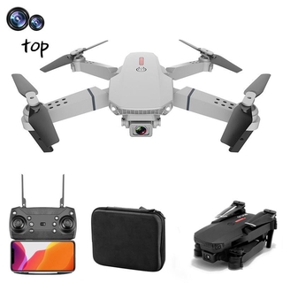 [Garantía] E88 Pro plegable UAV 4K HD fotografía aérea Drone de flujo óptico Drone con cámaras duales 4 ejes RC Drone versión multibatería (1)