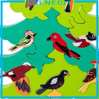 [freneci1] Rompecabezas De árbol De dibujos animados 3d/nido De pájaro/construcción Para niños