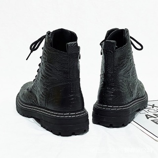 Negro Martin Botas De Los Hombres Zapatos Otoño Nuevo Estilo Todo-Partido De Alta Parte Superior Cuero Tre (6)