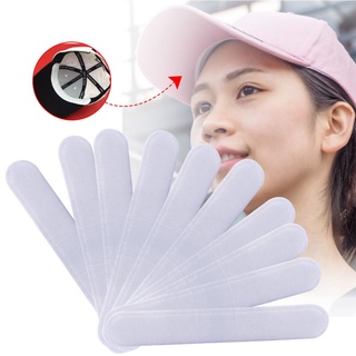ANILLOS 10Pcs Summer Disposable Perspiration Neck Liner Pads Hat Anti Sweat Pads Anti-dirty Pad Deodorants Invisible Sweat Absorbent Strip Absorbing Sweat Stickers/Multicolor (6)
