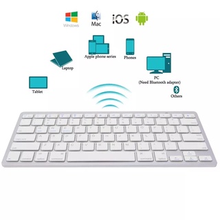 Teclado Inalámbrico Conexión Bluethooth - para Mac Tablet Celulares (1)