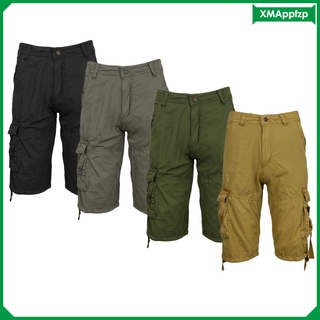 pantalones cortos casuales para hombre\\\\ army cargo holgados/pantalones holgados (6)